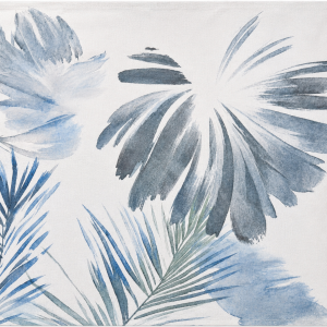 Blue Palm Cotton Table Napkin Set