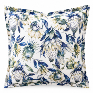 elgin blue protea velour scatter cushion cover
