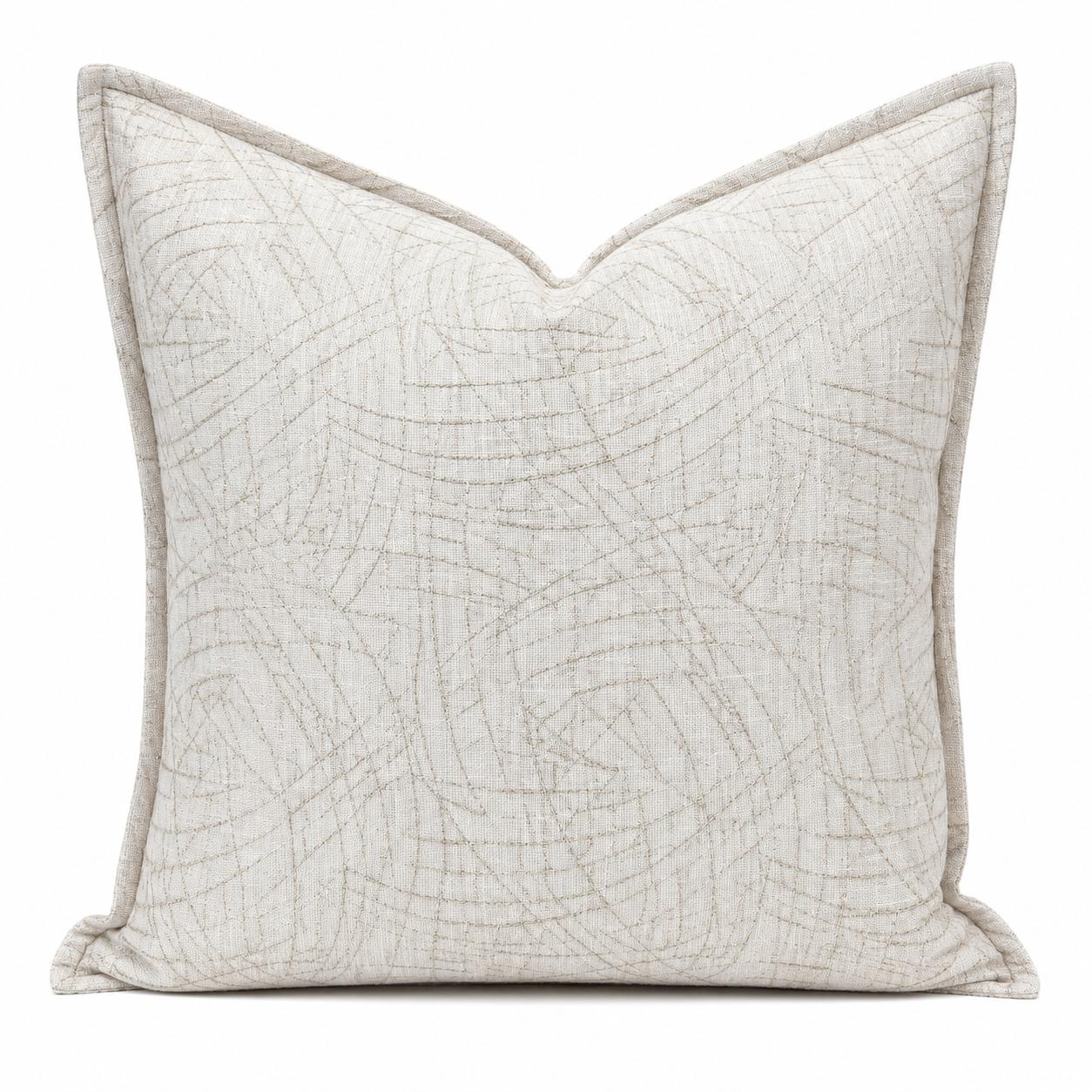 greyton neutral embroidered scatter cushion cover 1