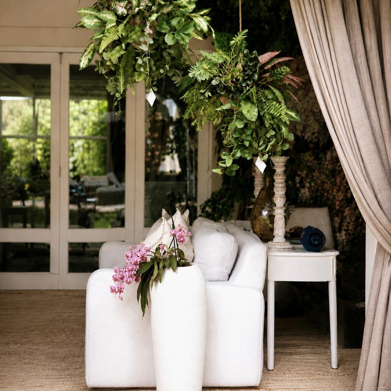Hanging Kokedama Greenery Ball