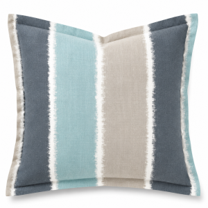 kommetjie blue coastal stripe scatter cushion cover