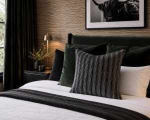 matjiesfontein black woven scatter cushion cover 1