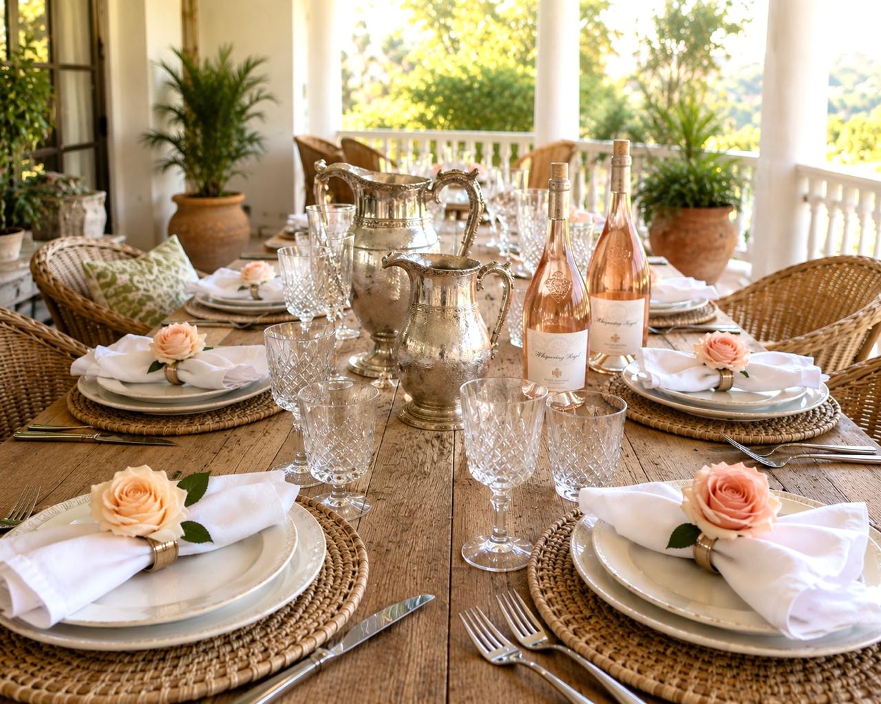 Mixed Rose Artificial Flower Napkin Ring Set - Image 5