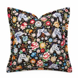 port alfred crane floral cotton scatter cushion cover 1