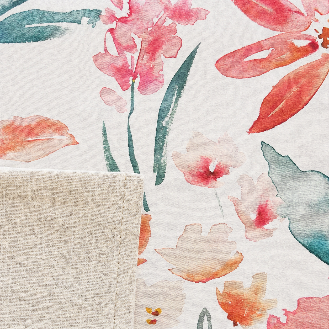 pringle bay watercolour floral scatter cushion cover 2