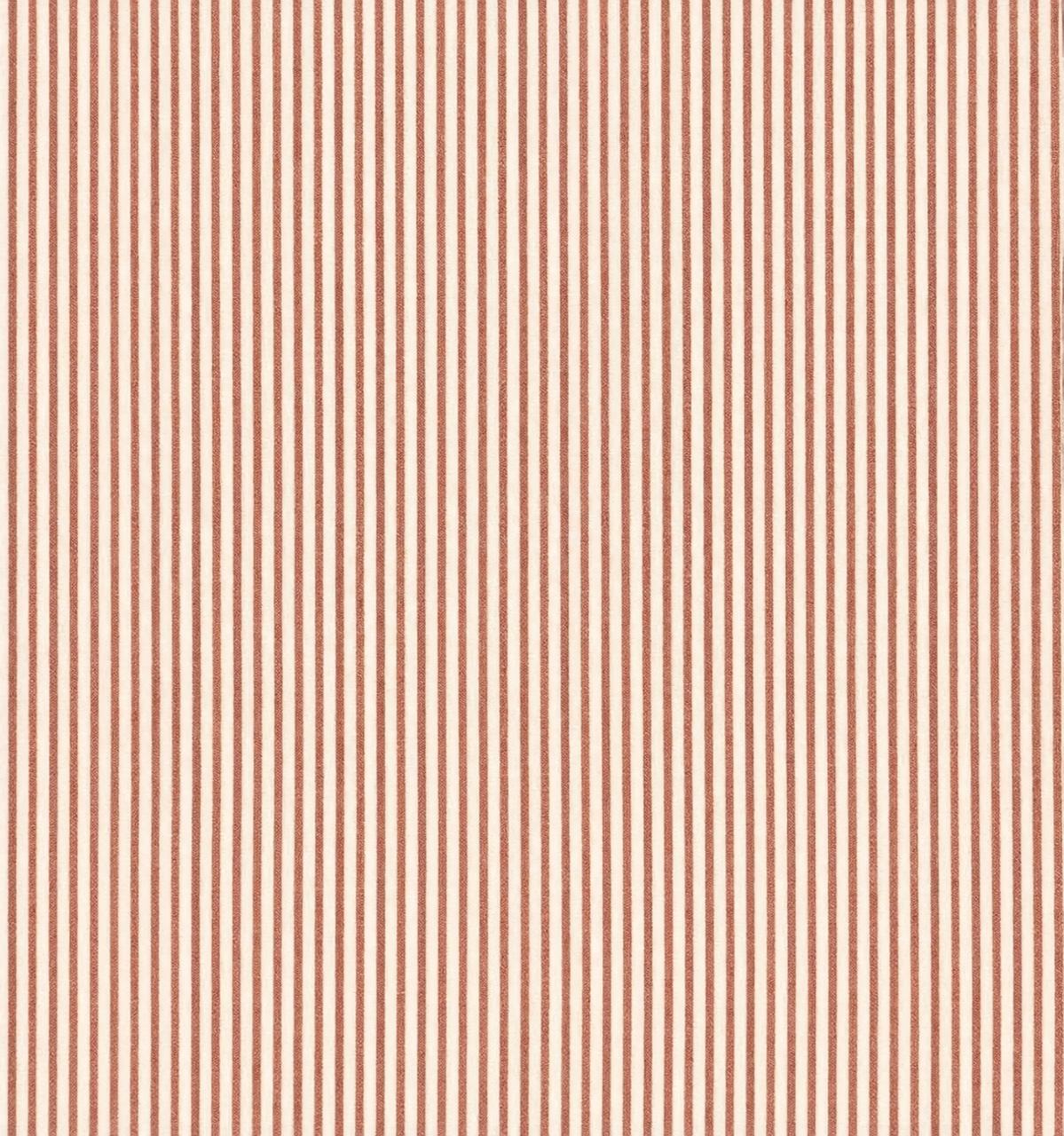 Red Pinstripe Cotton Table Napkin Set