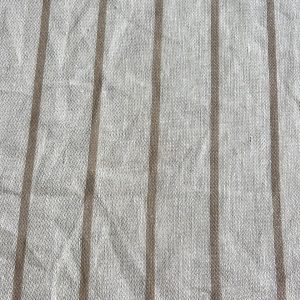 riebeek kasteel taupe stripe linen tablecloth