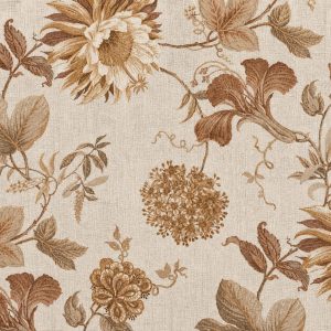 Sepia Botanical Vine Poly Cotton Table Napkin Set