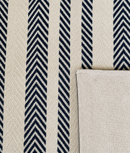 simon’s town navy herringbone stripe scatter cushion cover 1
