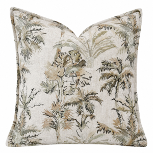 st lucia embroidered botanical scatter cushion cover 1