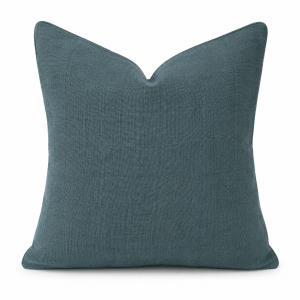 storms river teal hessian scatter cushion cover
